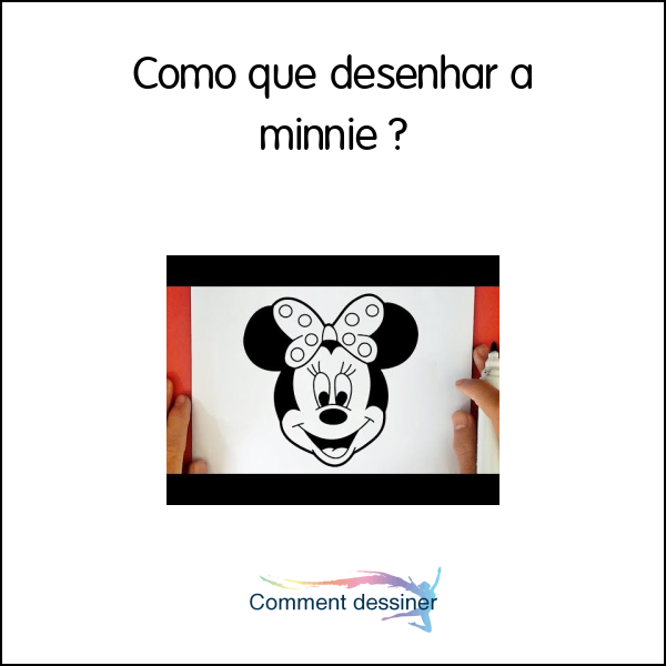 Como que desenhar a minnie